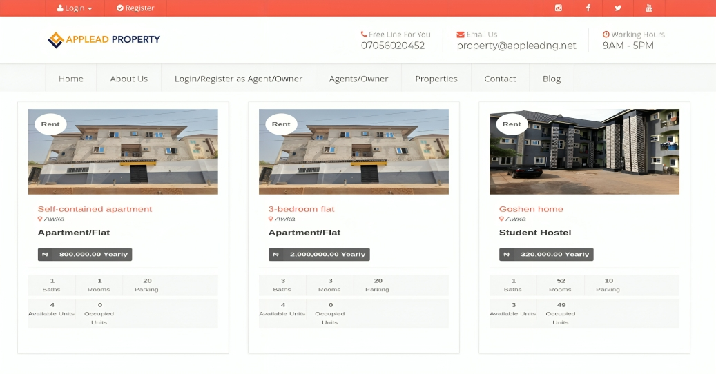 Applead Property Interface
